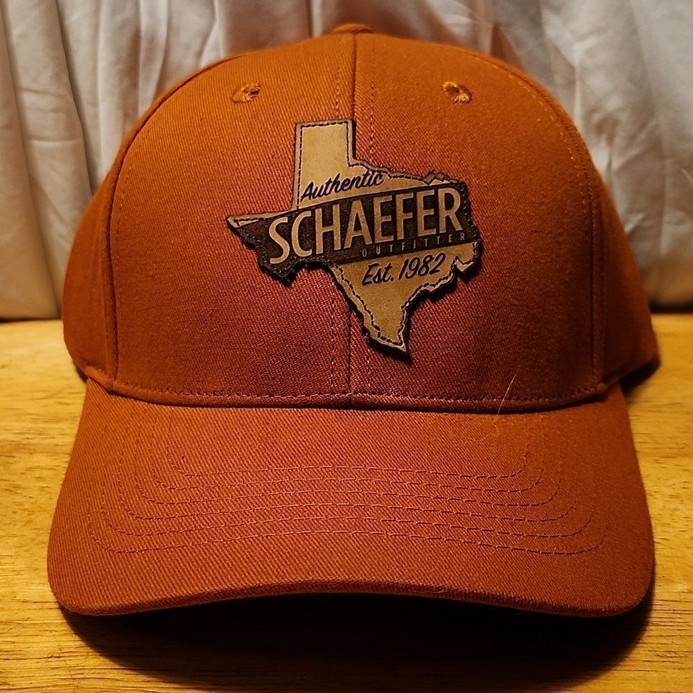 Schaefer Outfitters Rust Orange Velcroback Hat - New